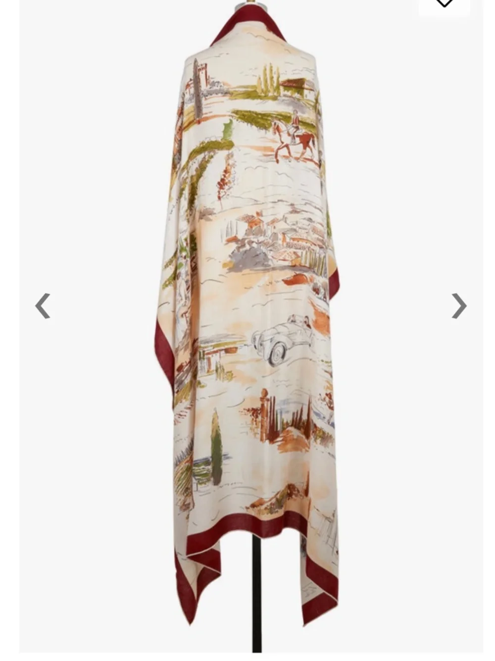 Loro Piana Ivory September Val D'orcia Cashmere & Silk Scarf